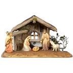 Family crib with holy family 5 pieces