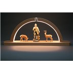Anton G. mit 2 Rehe auf LED Lichterbogen
