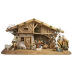 Ramsau stable with Nazareth nativity figures 13 pieces