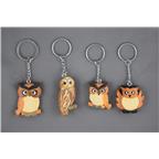 Assorted owl keychains 4x3=12St.